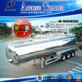 42kl Aluminum Alloy Fuel Oil Tanker Semi Trailer/ Stainless Steel Tank Trailer for sale